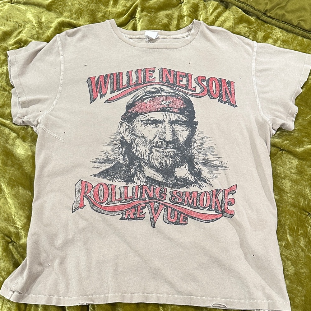 MadeWorn Willie Nelson Graphic Tee - Cream